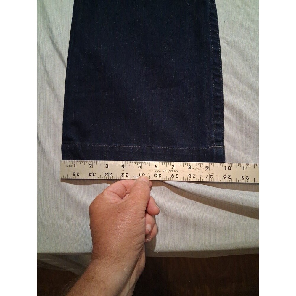 True Religion Jeans Farrah Flare Cut Stretchy Womens Size 27x32 Black - Picture 5 of 6